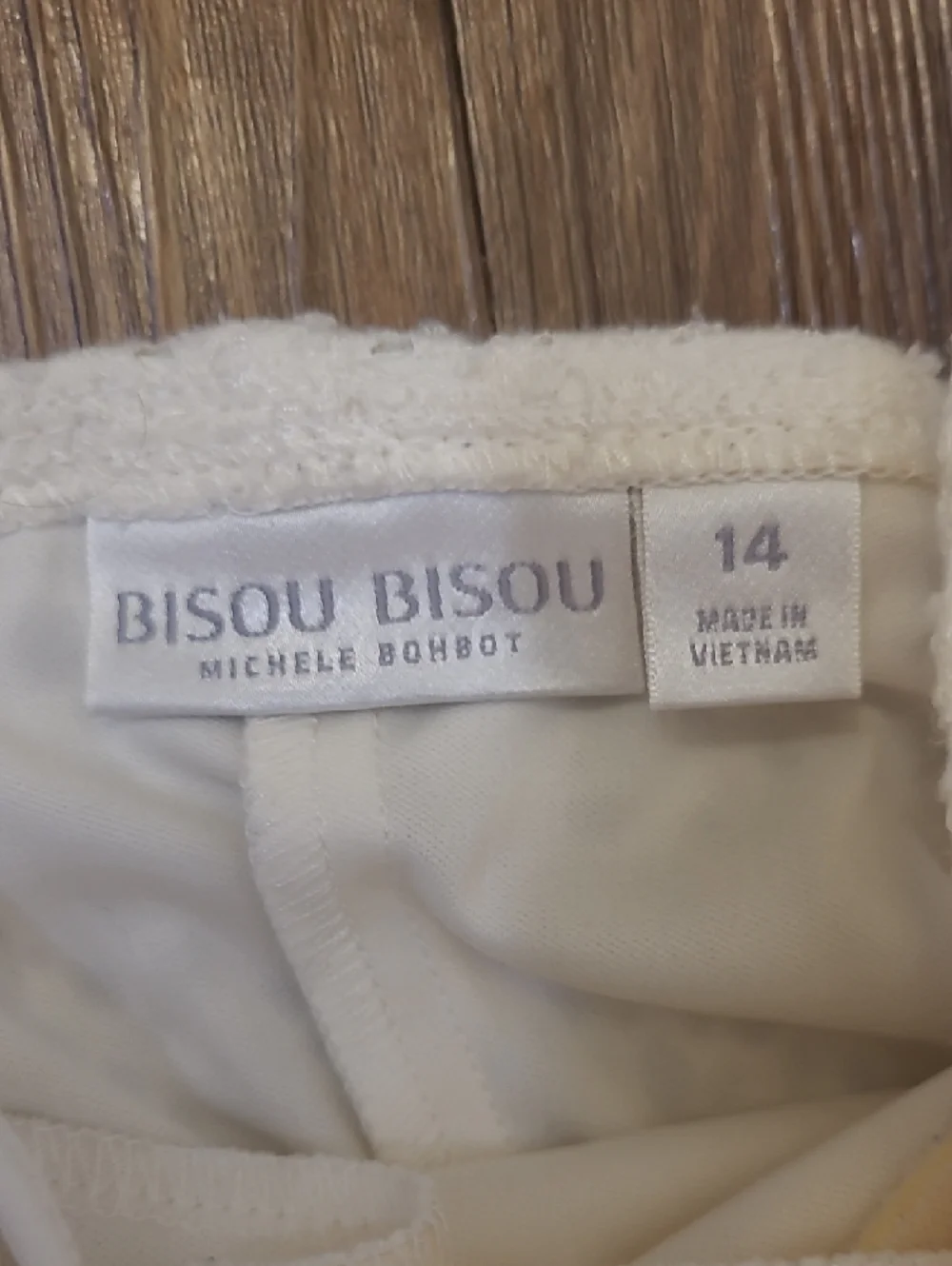 Bisou Bisou Cream Crochet Halter Maxi‎ Dress